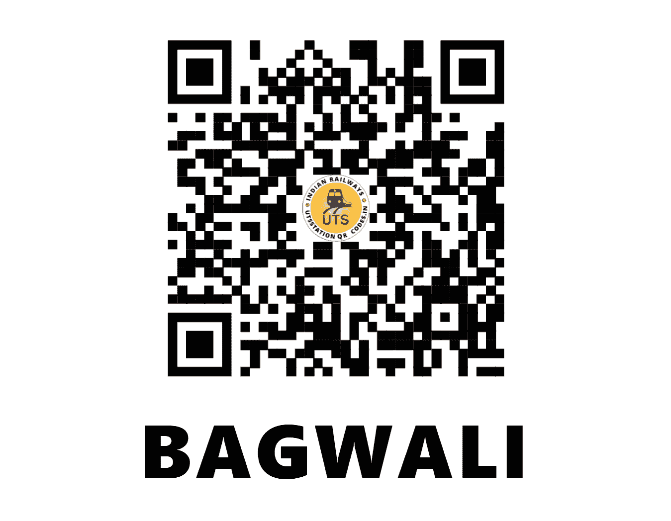 UTS QR Code for BAGWALI - BWB - NW (PUNJAB)