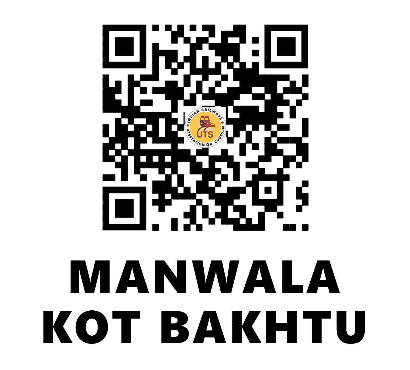 UTS QR Code for MANWALA KOT BAKHTU - MKBH - NW (PUNJAB)