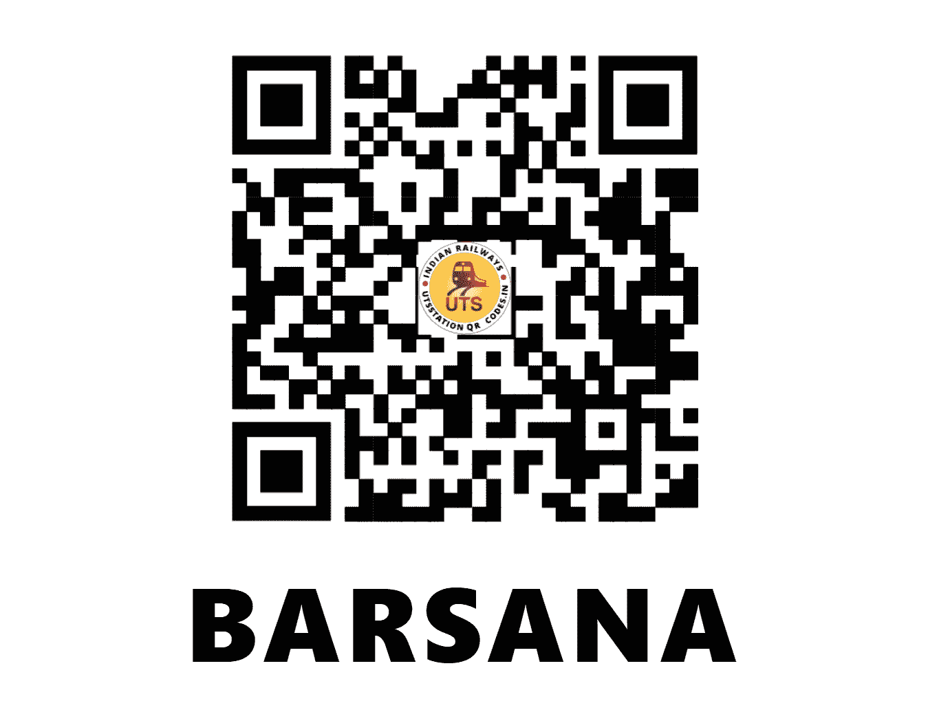 UTS QR Code for BARSANA - BARS - NC (RAJASTHAN)