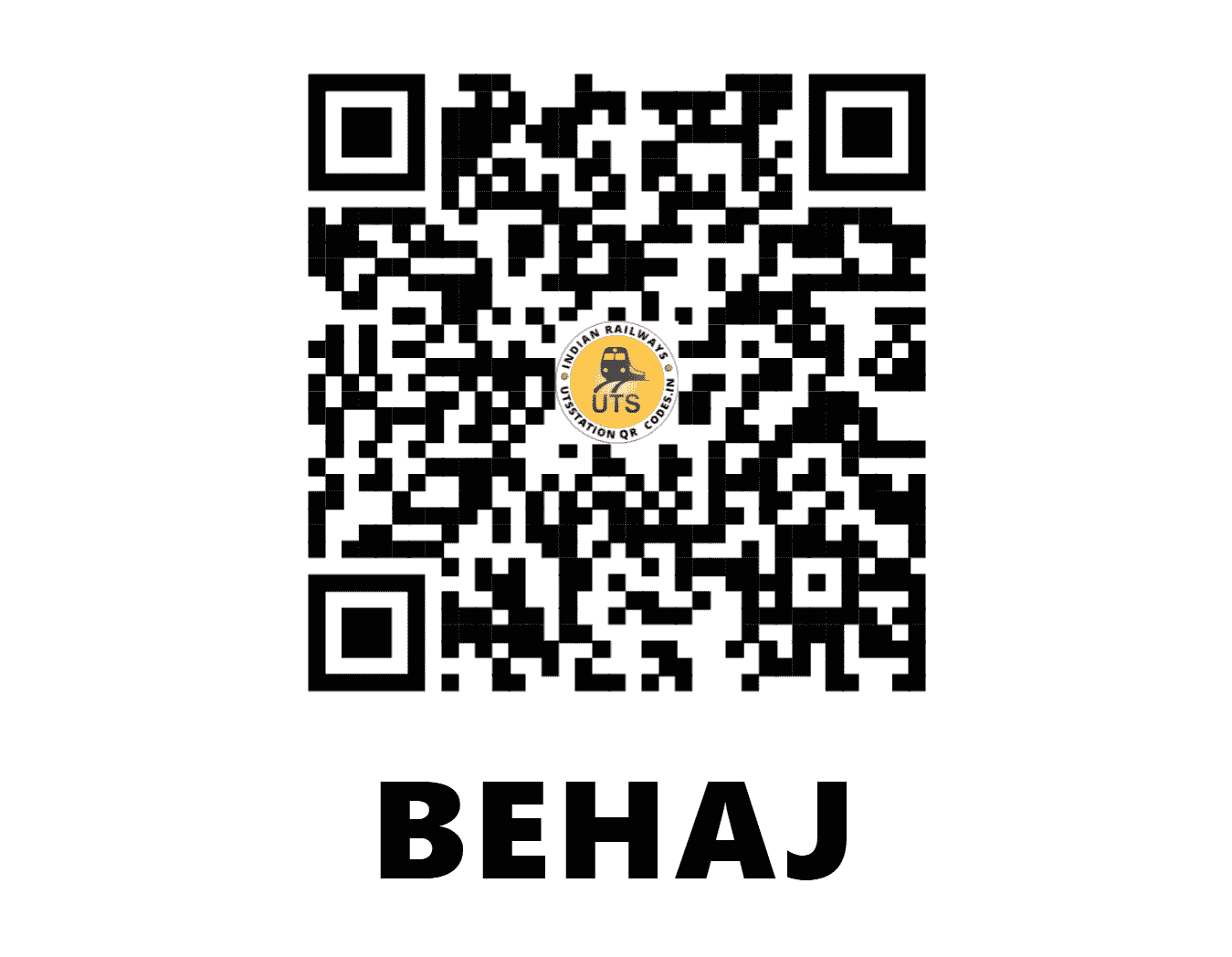 UTS QR Code for BEHAJ - BEHJ - NC (RAJASTHAN)
