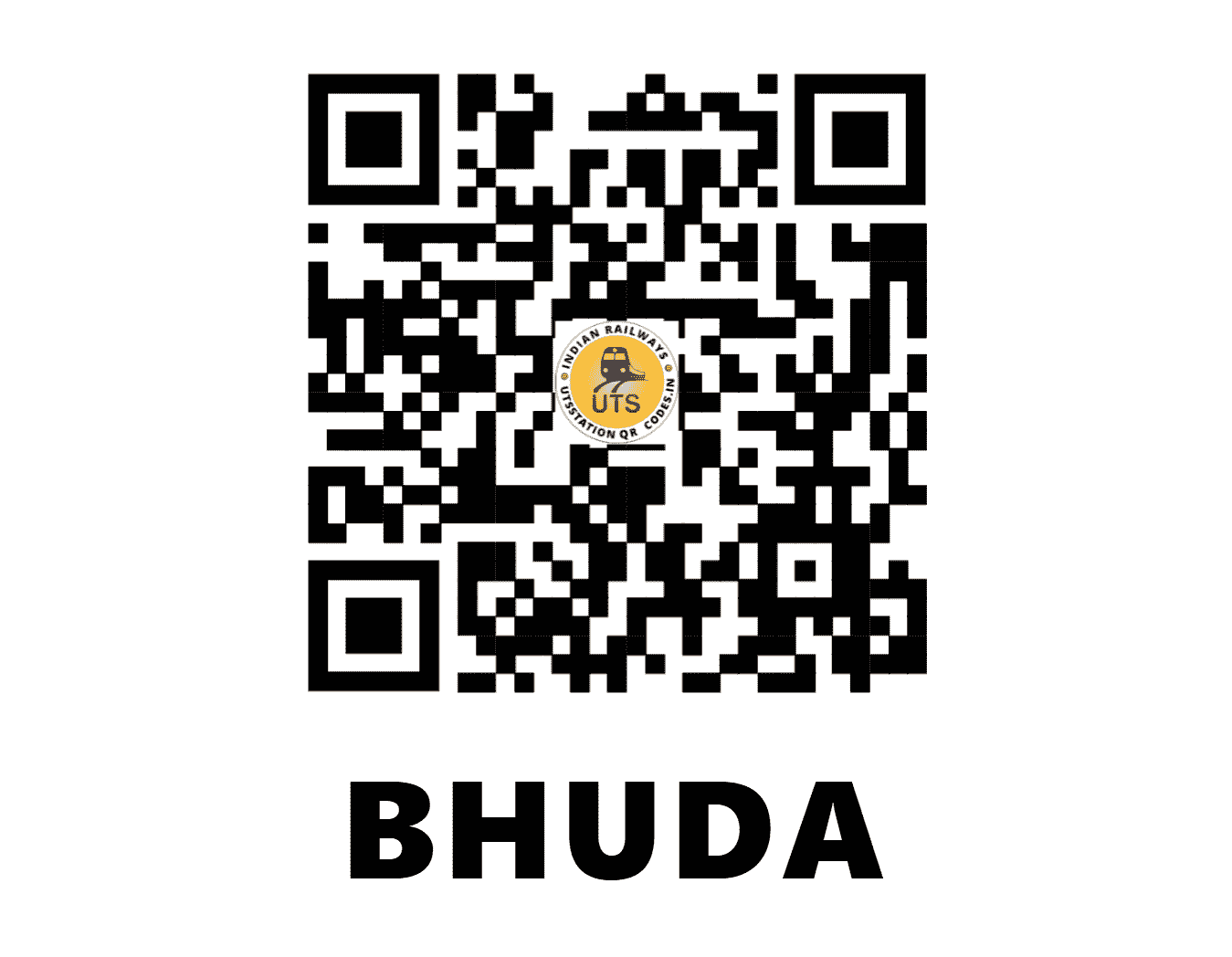 UTS QR Code for BHUDA - BUDA - NC (RAJASTHAN)