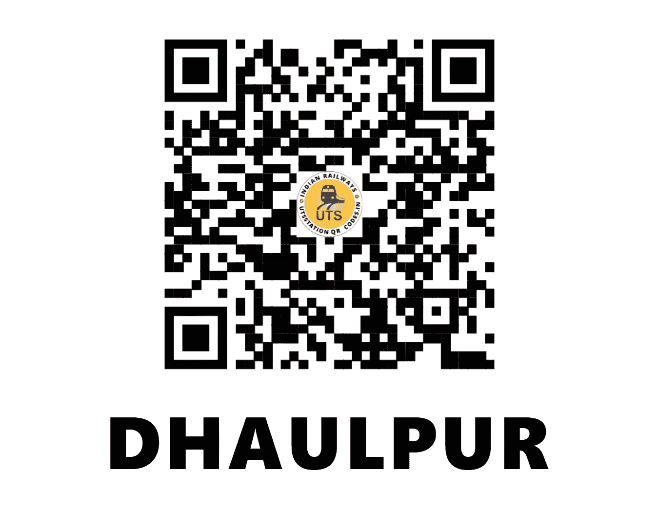 UTS QR Code for DHAULPUR - DHO - NC (RAJASTHAN)