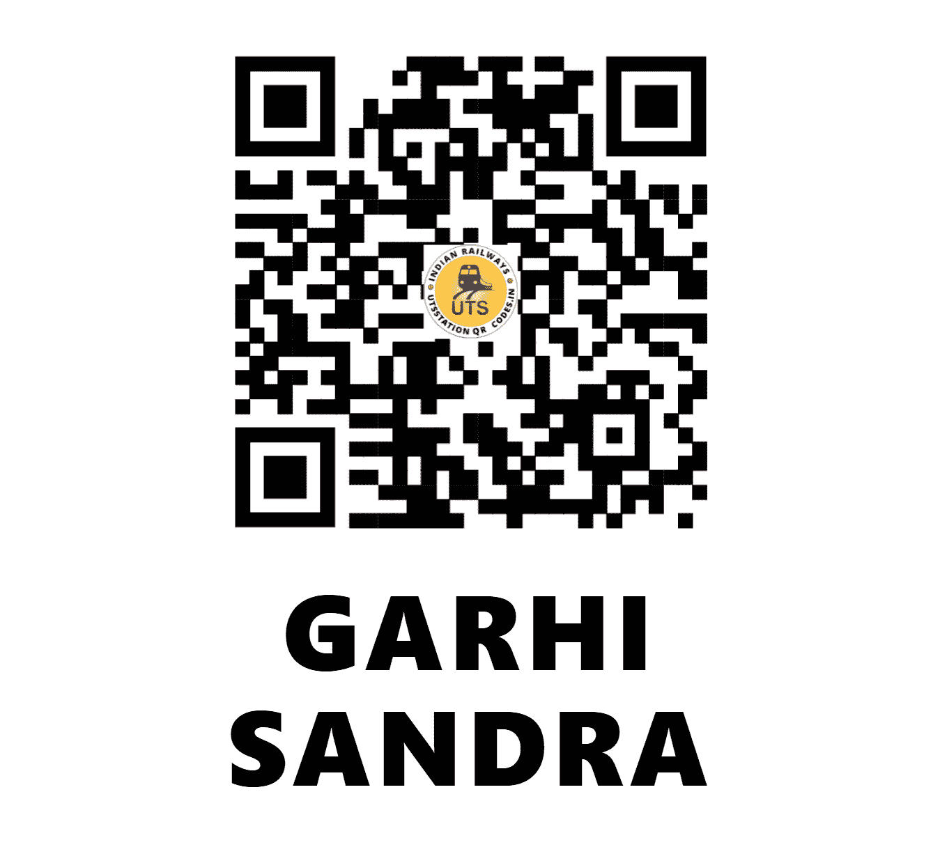 UTS QR Code for GARHI SANDRA - GIS - NC (RAJASTHAN)