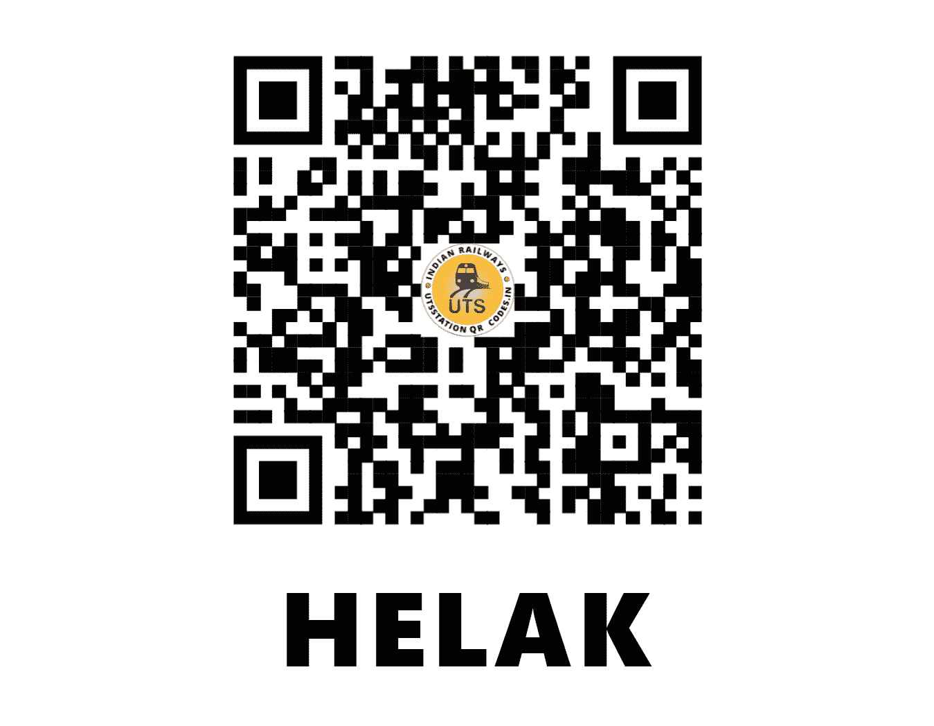 UTS QR Code for HELAK - HK - NC (RAJASTHAN)