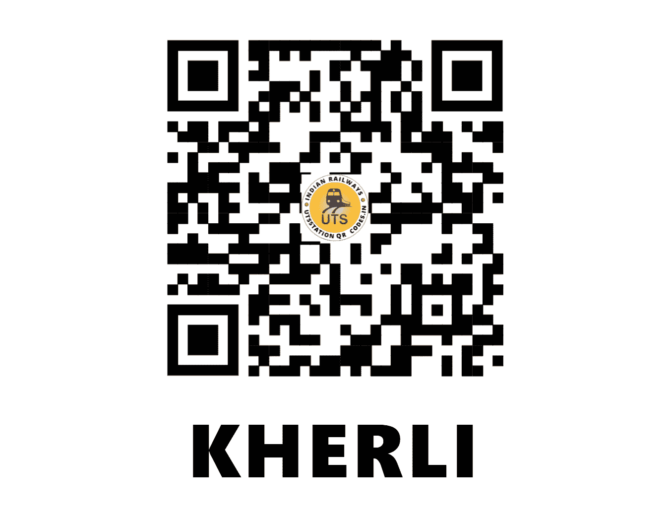 UTS QR Code for KHERLI - KL - NC (RAJASTHAN)