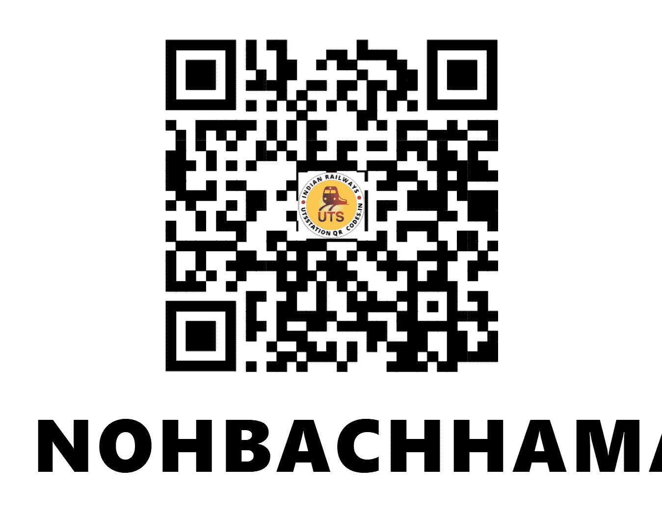 UTS QR Code for NOHBACHHAMADI - NHB - NC (RAJASTHAN)