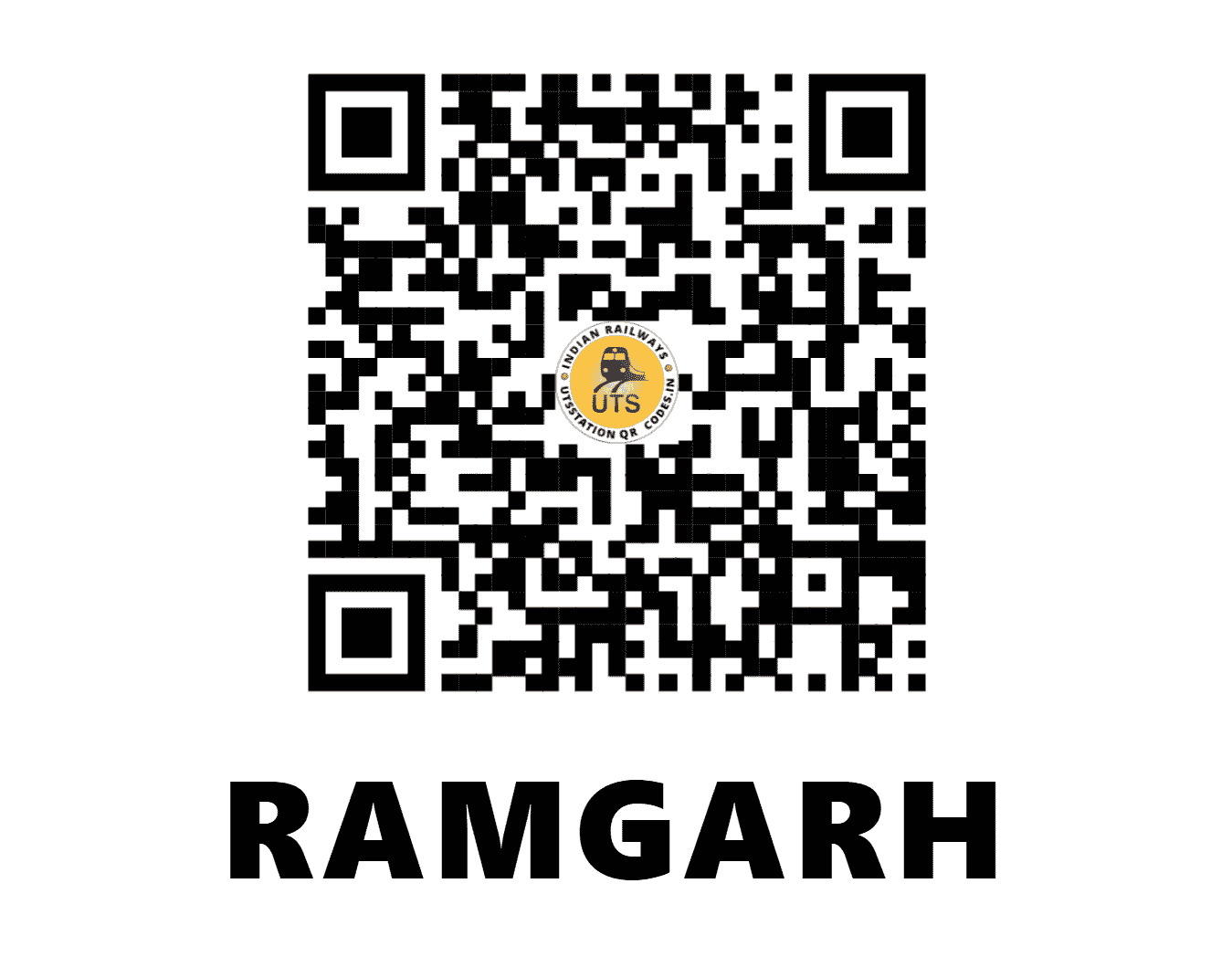 UTS QR Code for RAMGARH - RAH - NC (RAJASTHAN)