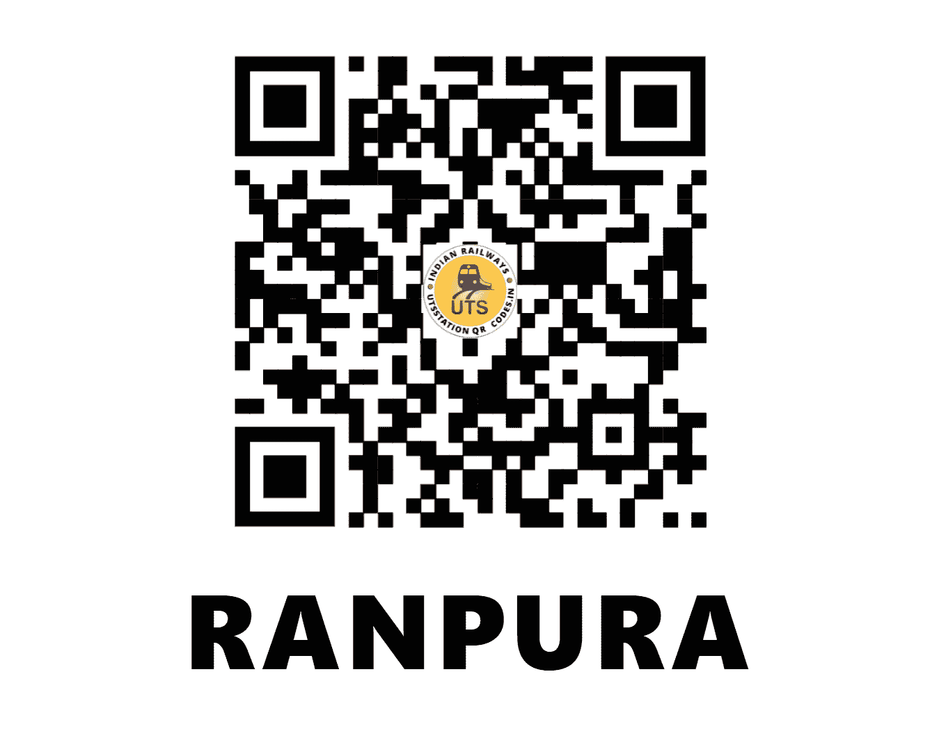 UTS QR Code for RANPURA - RNB - NC (RAJASTHAN)
