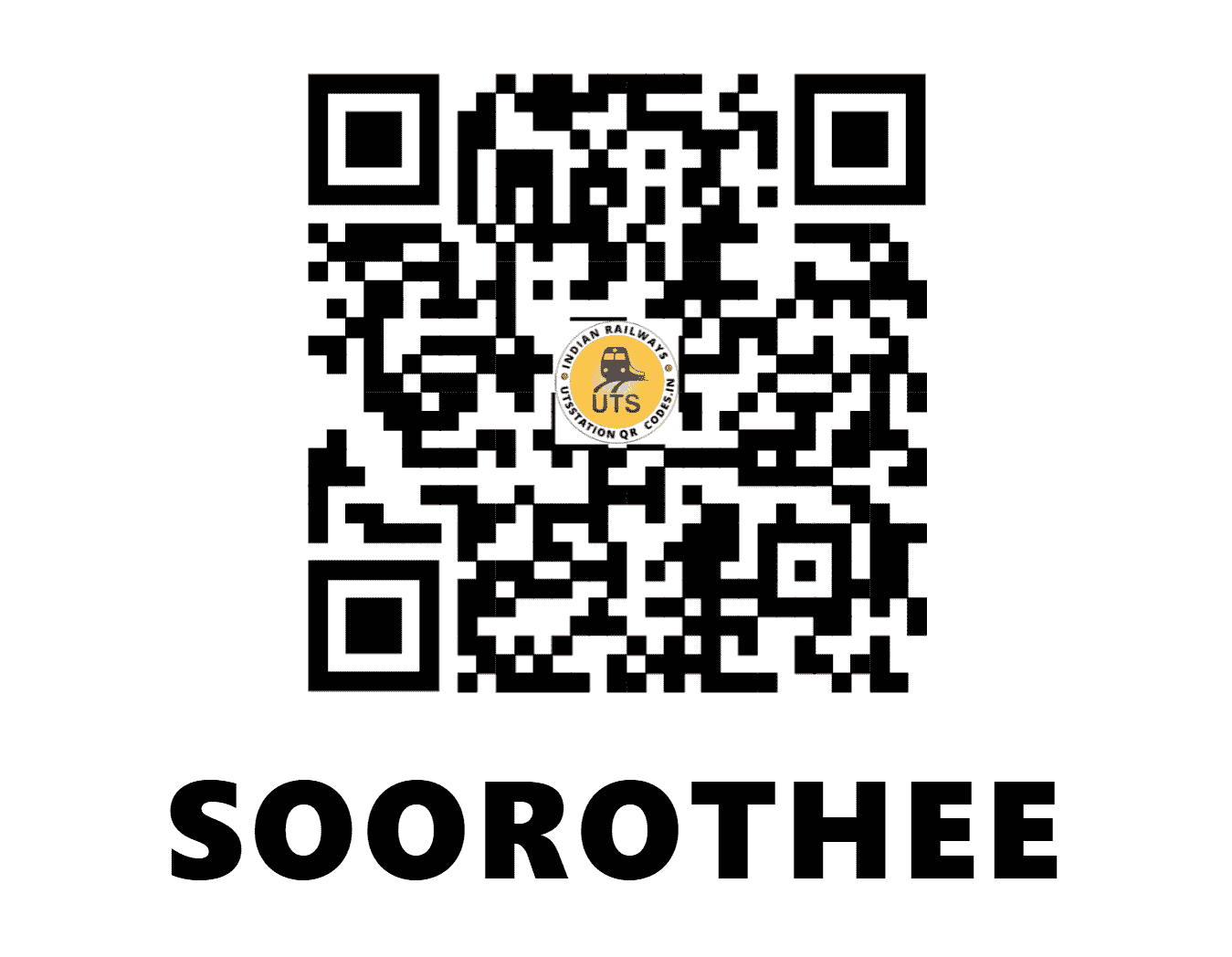 UTS QR Code for SOOROTHEE - SRTE - NC (RAJASTHAN)