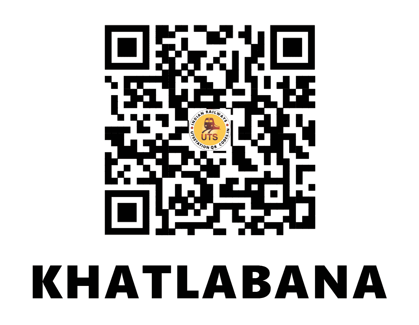 UTS QR Code for KHATLABANA - KTLN - NR (RAJASTHAN)