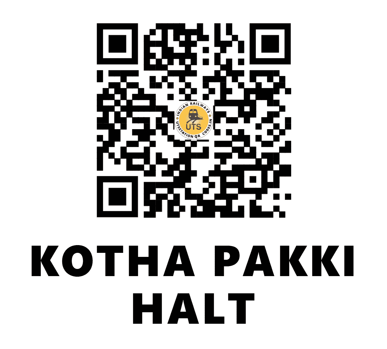 UTS QR Code for KOTHA PAKKI HALT - KTPK - NR (RAJASTHAN)