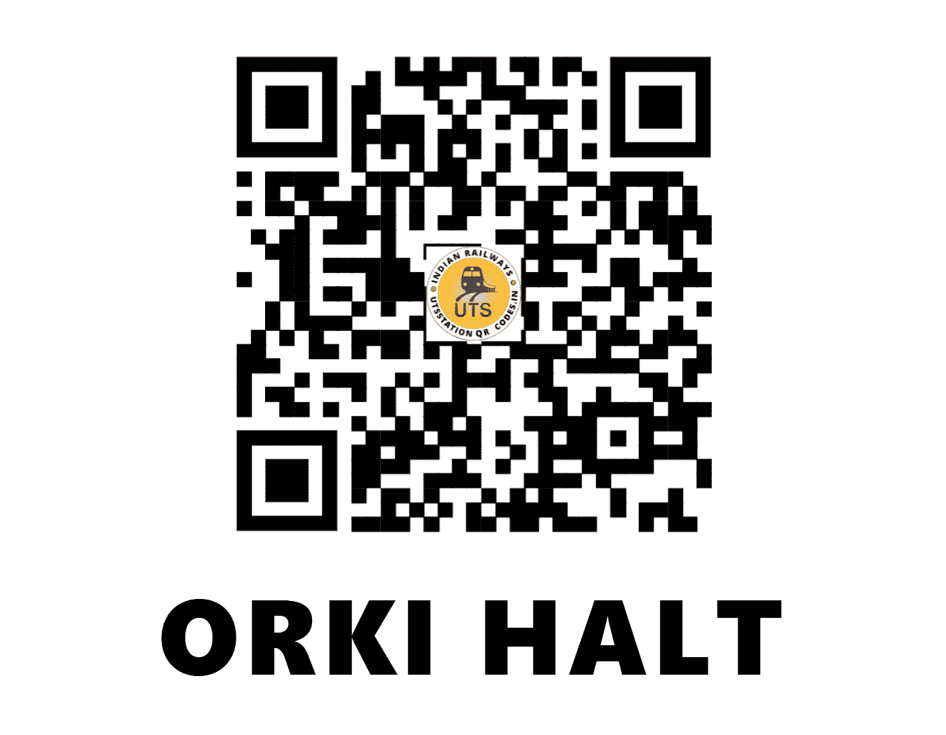 UTS QR Code for ORKI HALT - ORKI - NR (RAJASTHAN)