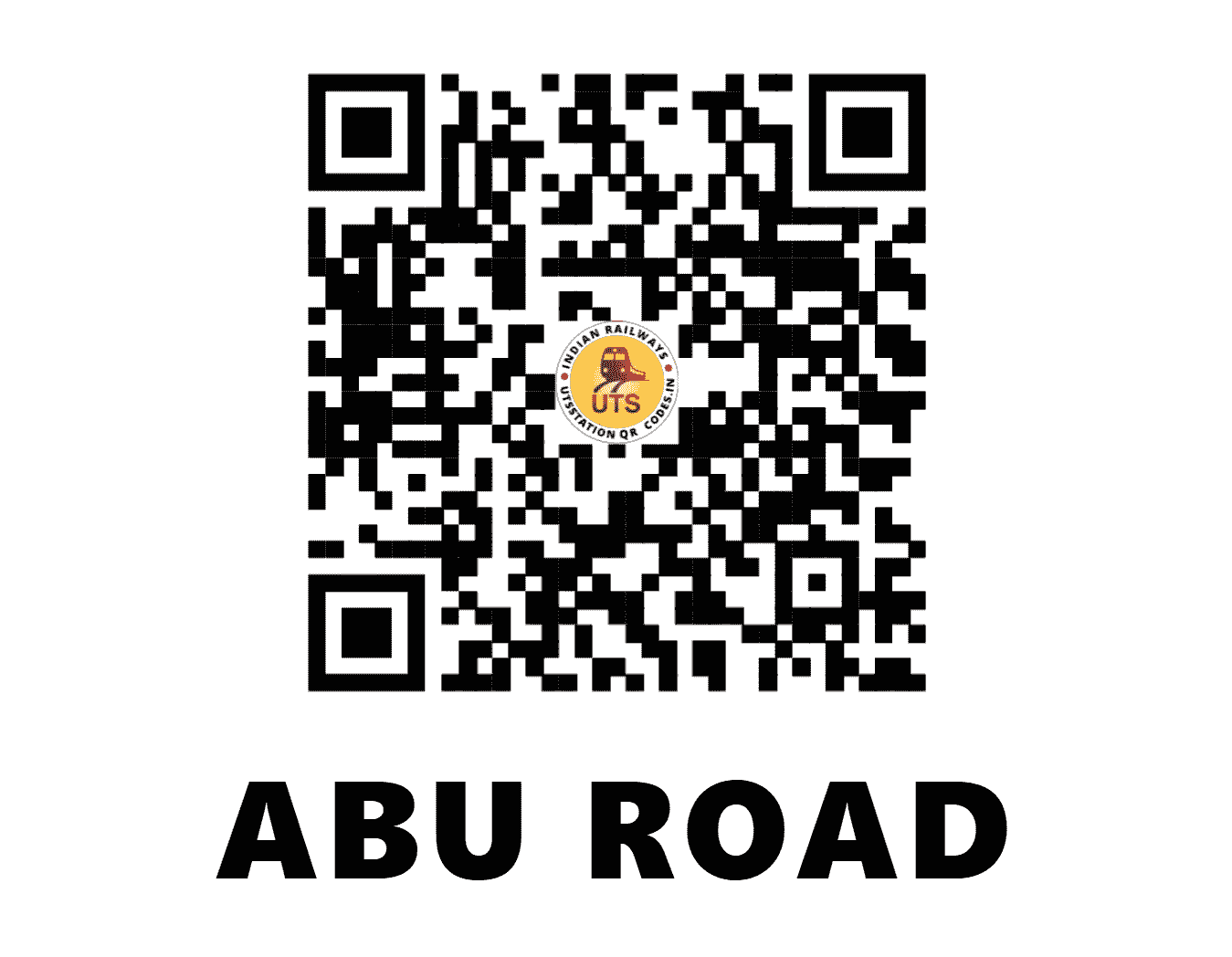 UTS QR Code for ABU ROAD - ABR - NW (RAJASTHAN)