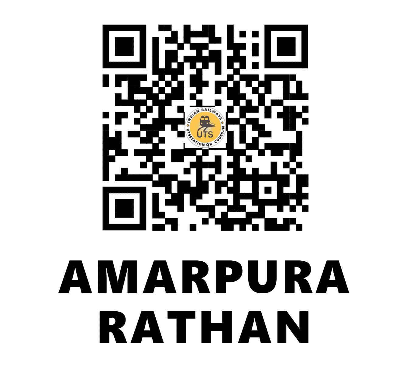 UTS QR Code for AMARPURA RATHAN - AMPR - NW (RAJASTHAN)