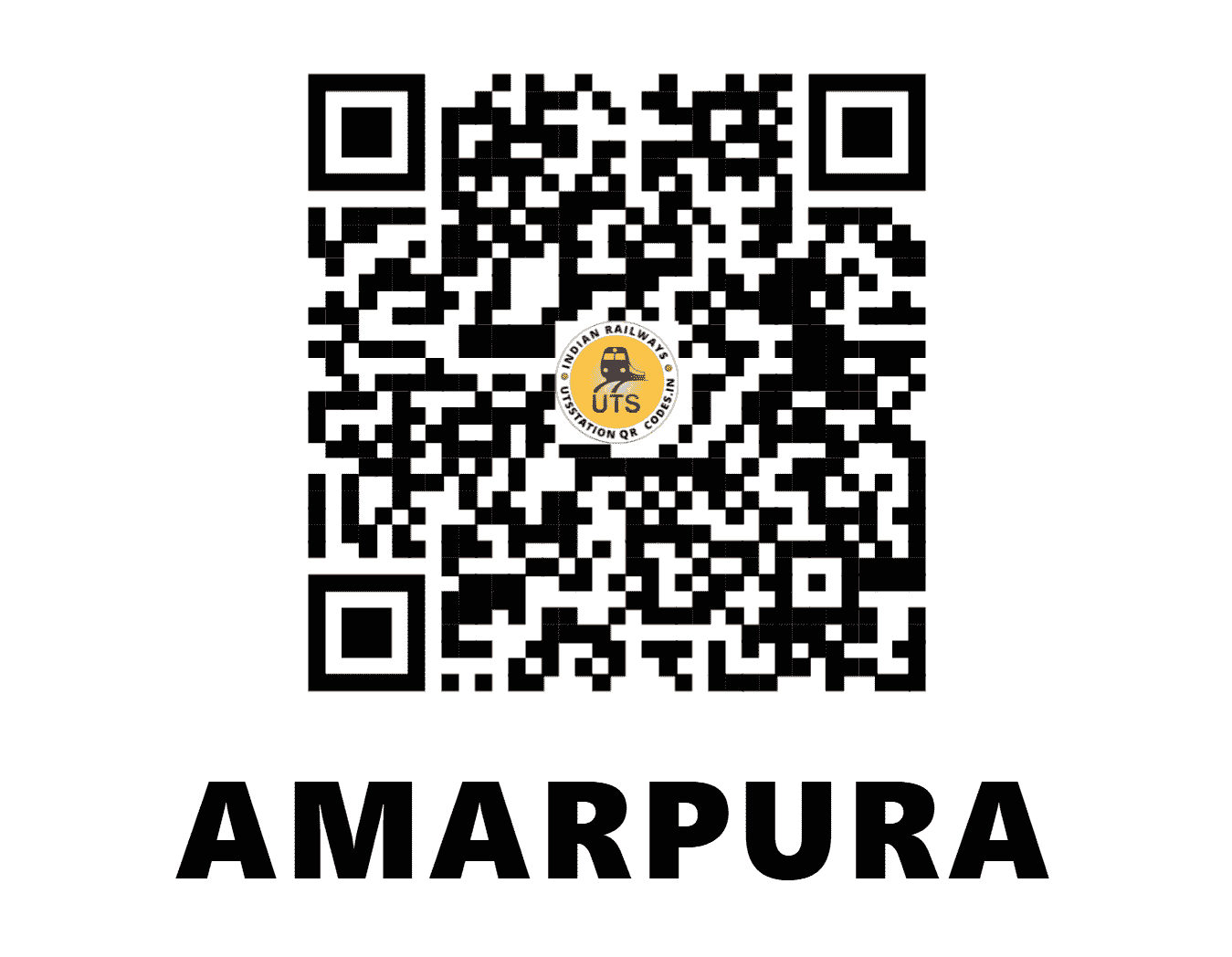 UTS QR Code for AMARPURA - APA - NW (RAJASTHAN)