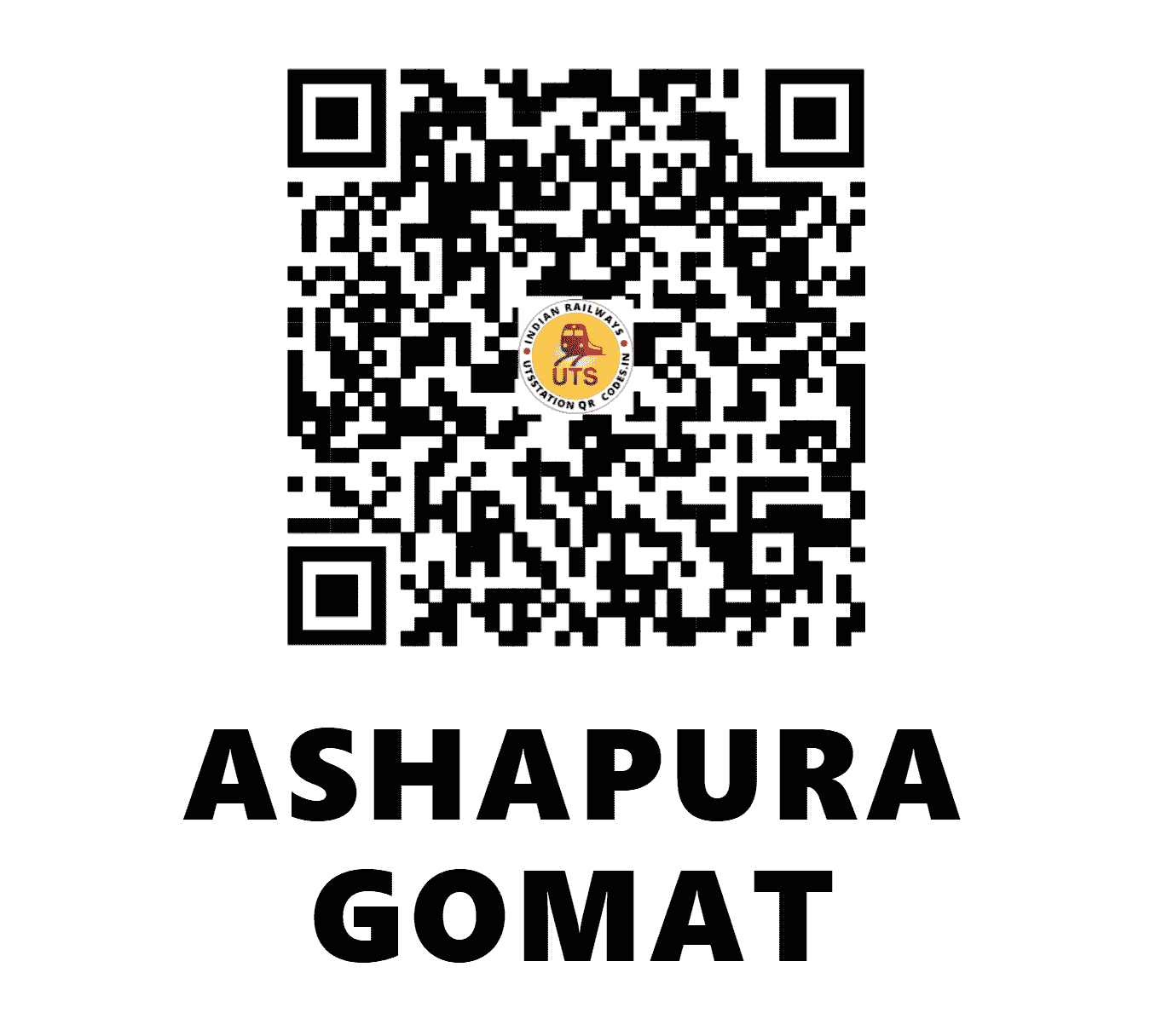 UTS QR Code for ASHAPURA GOMAT - AQG - NW (RAJASTHAN)