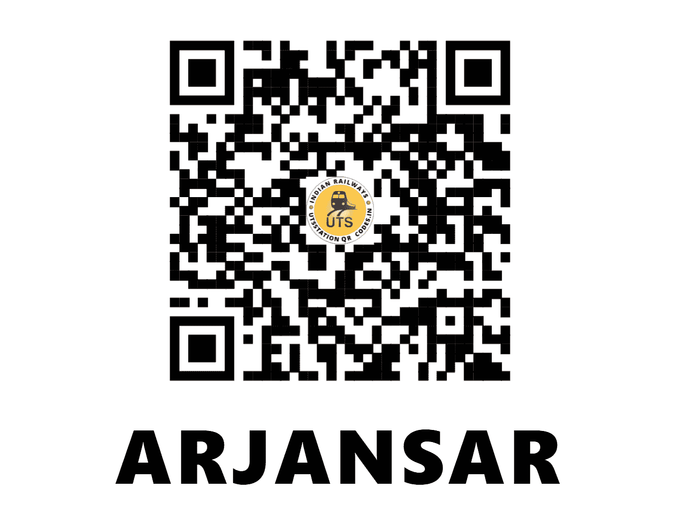 UTS QR Code for ARJANSAR - AS - NW (RAJASTHAN)