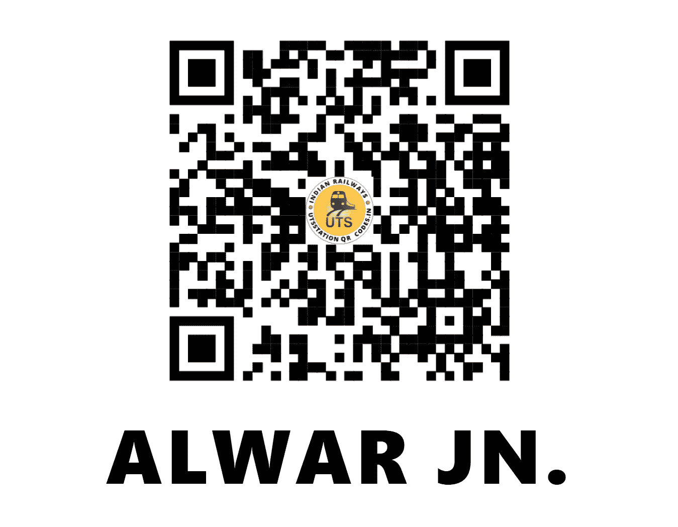 UTS QR Code for ALWAR JN. - AWR - NW (RAJASTHAN)