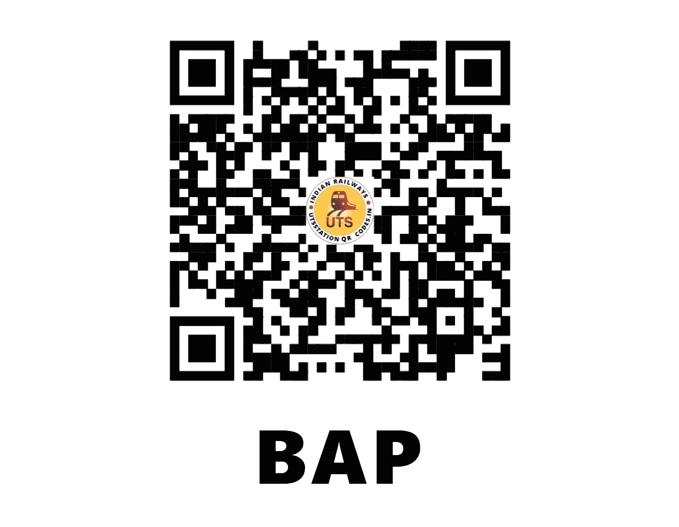 UTS QR Code for BAP - BAF - NW (RAJASTHAN)