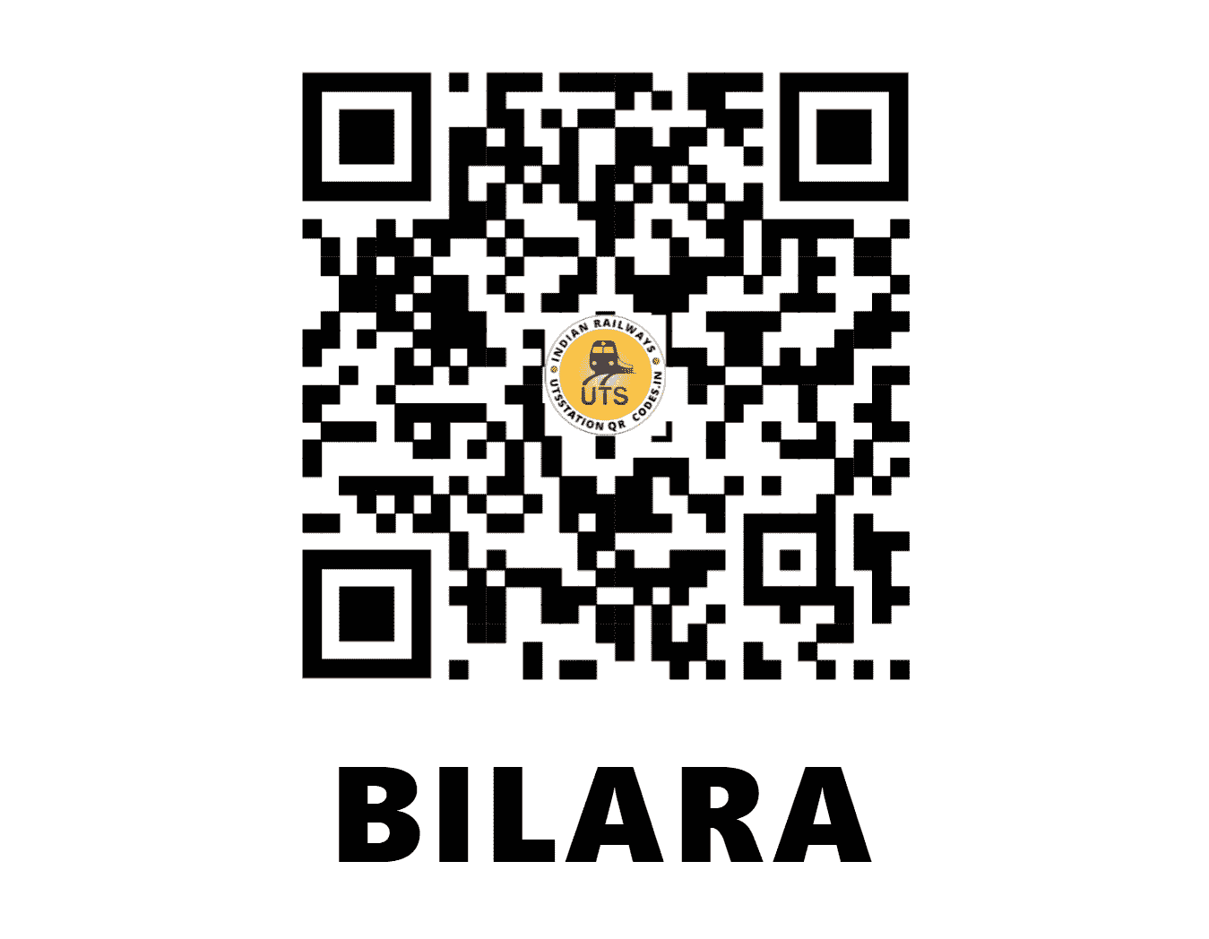 UTS QR Code for BILARA - BARA - NW (RAJASTHAN)