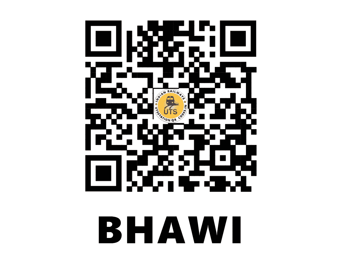 UTS QR Code for BHAWI - BCW - NW (RAJASTHAN)