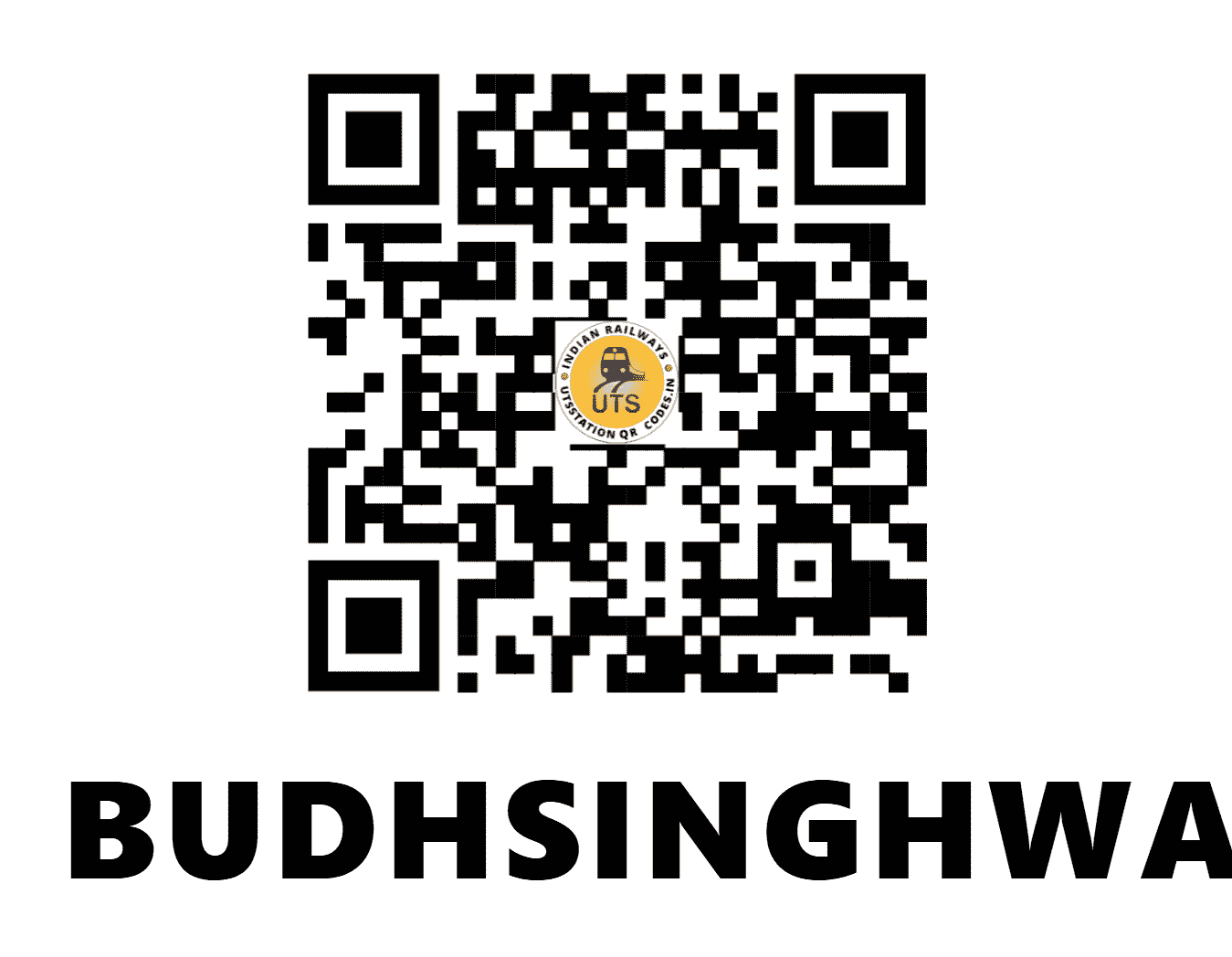 UTS QR Code for BUDHSINGHWALA - BDSW - NW (RAJASTHAN)