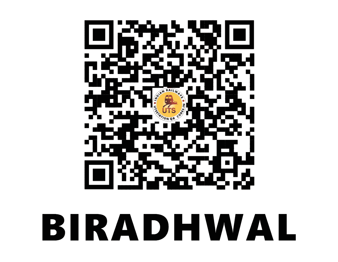 UTS QR Code for BIRADHWAL - BDWL - NW (RAJASTHAN)