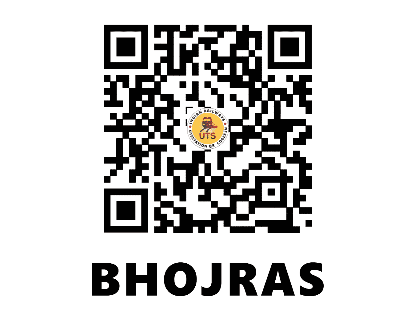UTS QR Code for BHOJRAS - BHAS - NW (RAJASTHAN)