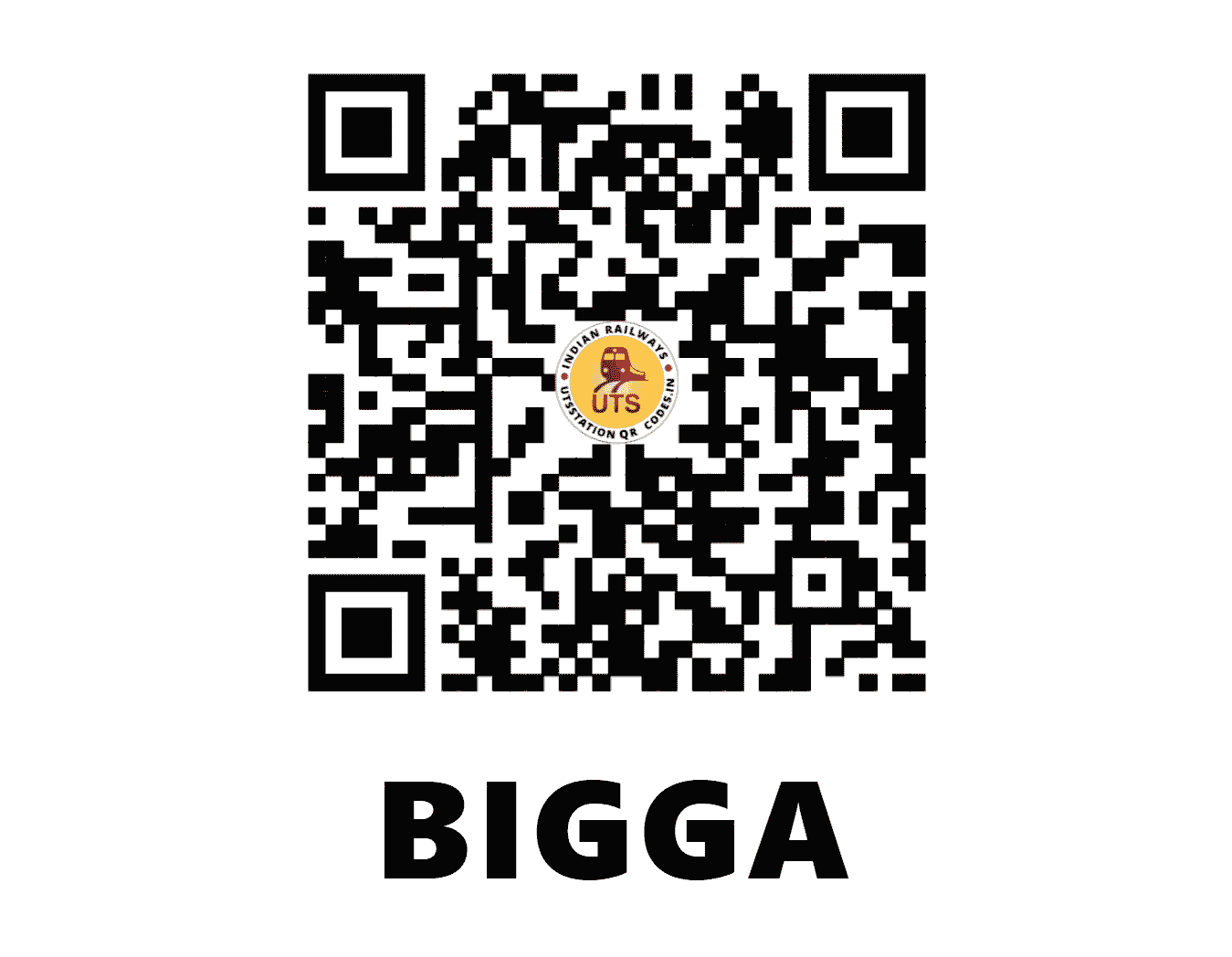 UTS QR Code for BIGGA - BIGA - NW (RAJASTHAN)