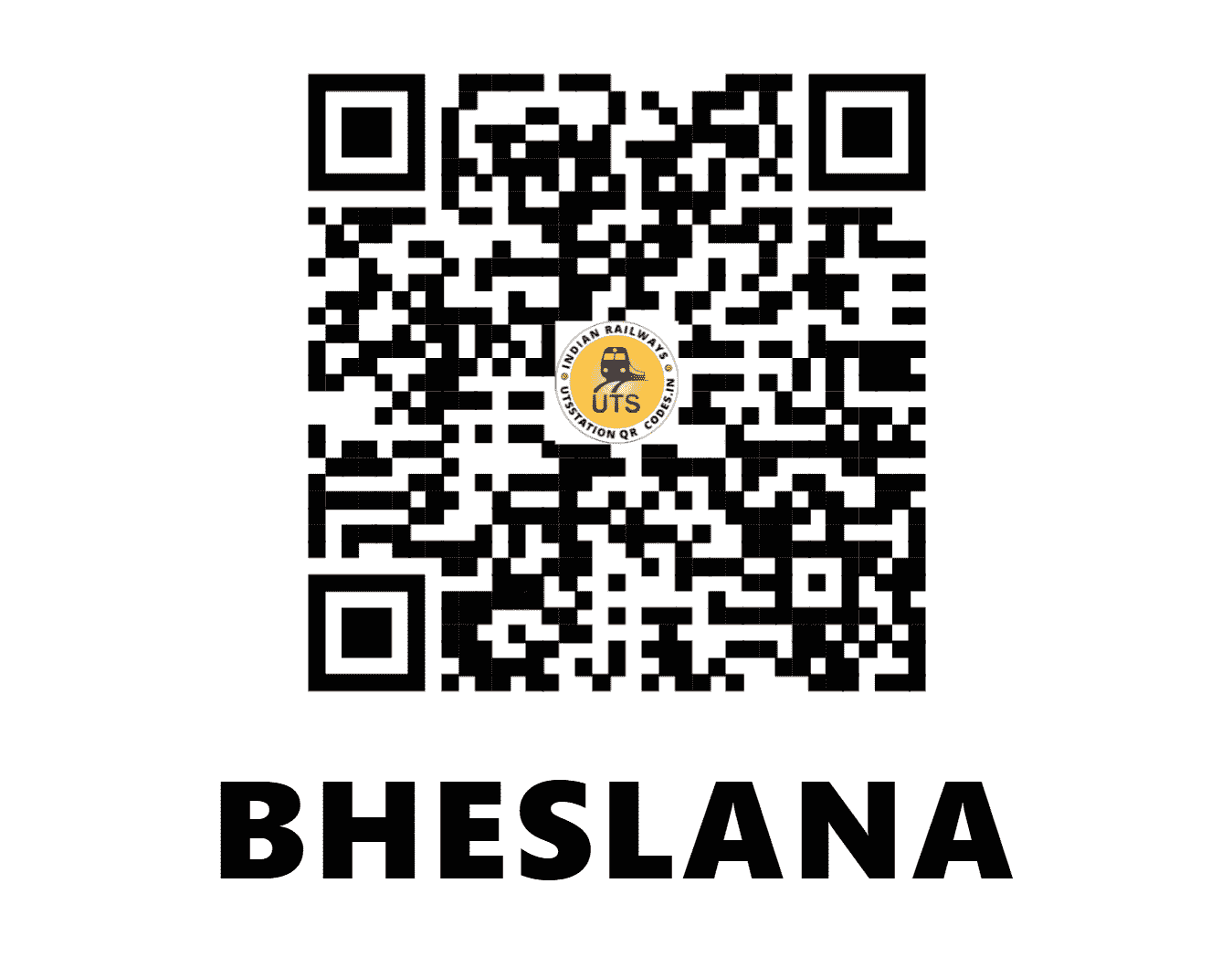 UTS QR Code for BHESLANA - BILA - NW (RAJASTHAN)