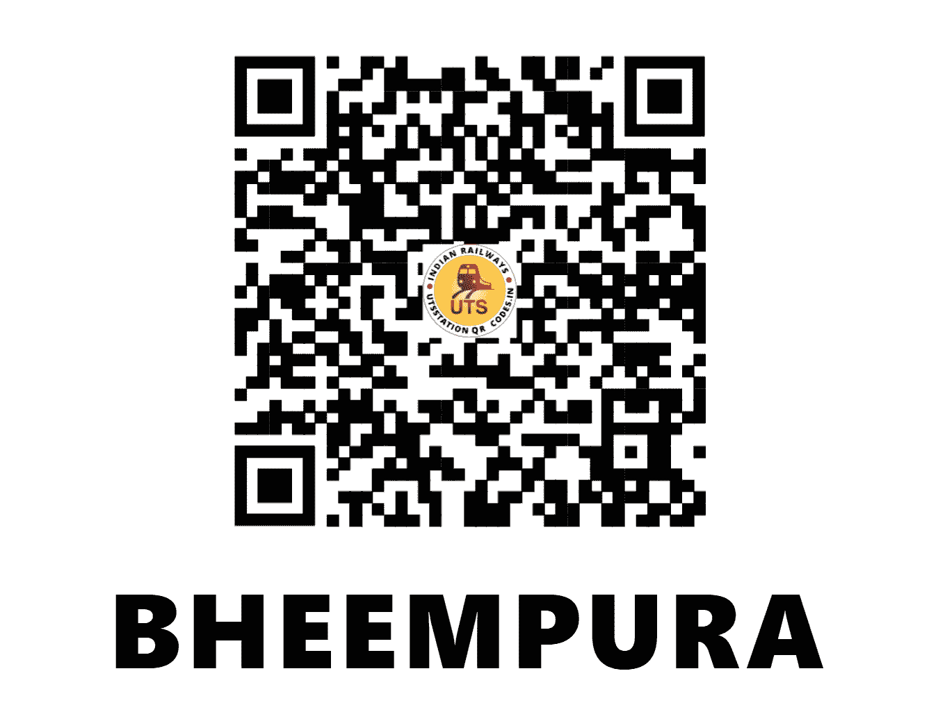 UTS QR Code for BHEEMPURA - BIPR - NW (RAJASTHAN)