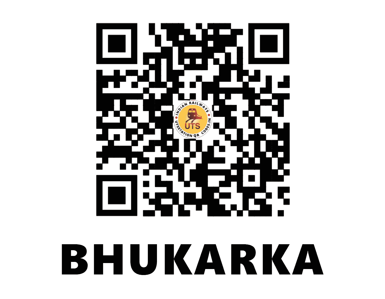 UTS QR Code for BHUKARKA - BKKA - NW (RAJASTHAN)