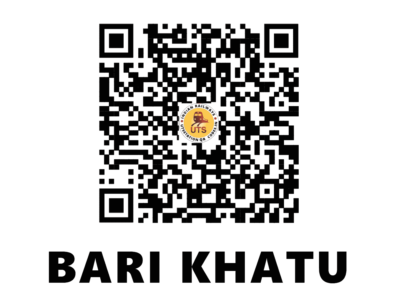 UTS QR Code for BARI KHATU - BKTU - NW (RAJASTHAN)