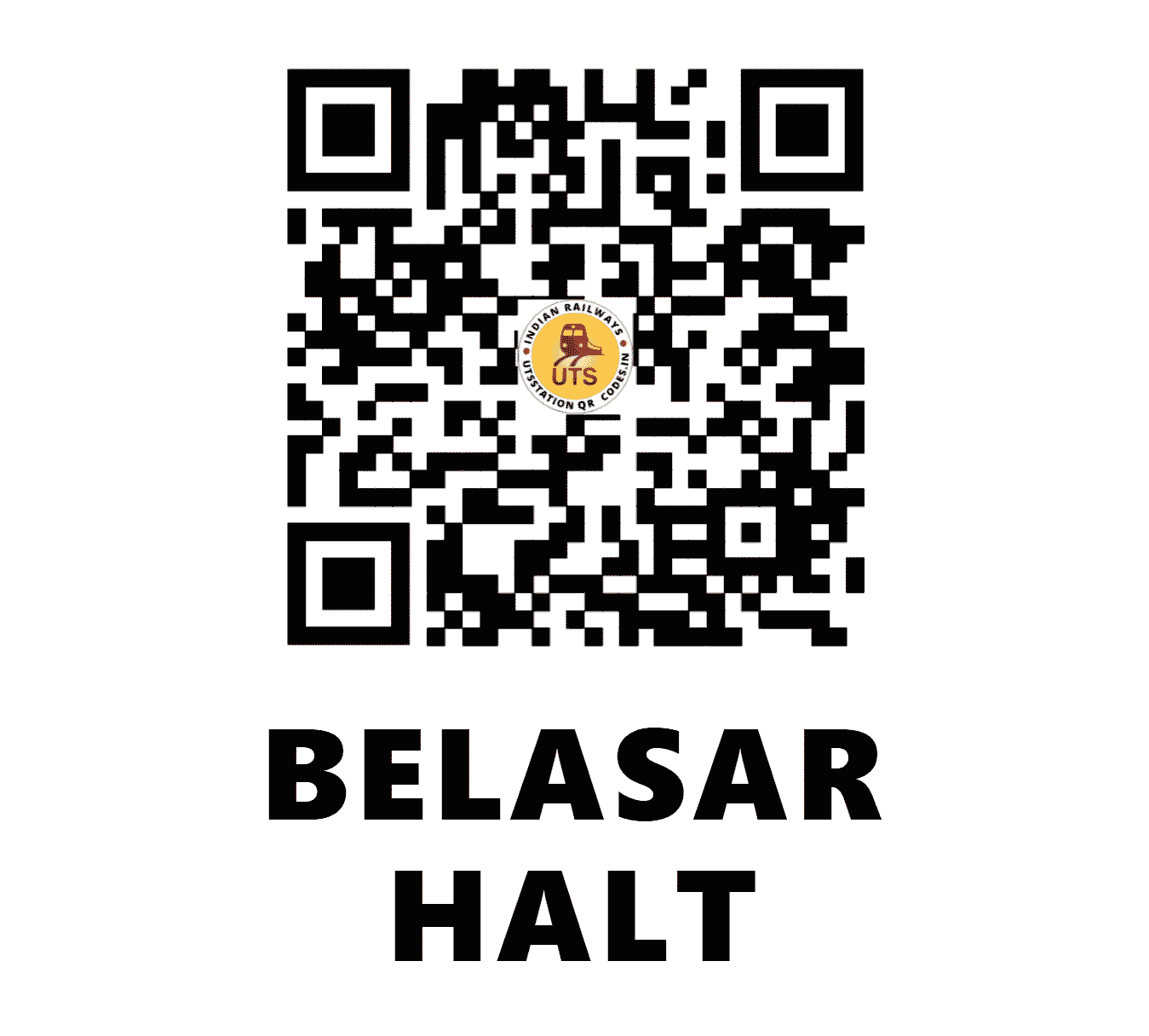 UTS QR Code for BELASAR HALT - BLSR - NW (RAJASTHAN)