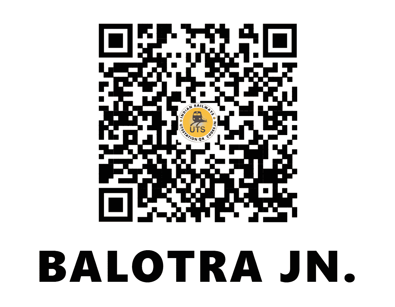 UTS QR Code for BALOTRA JN. - BLT - NW (RAJASTHAN)