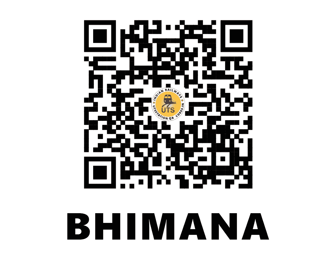 UTS QR Code for BHIMANA - BMN - NW (RAJASTHAN)