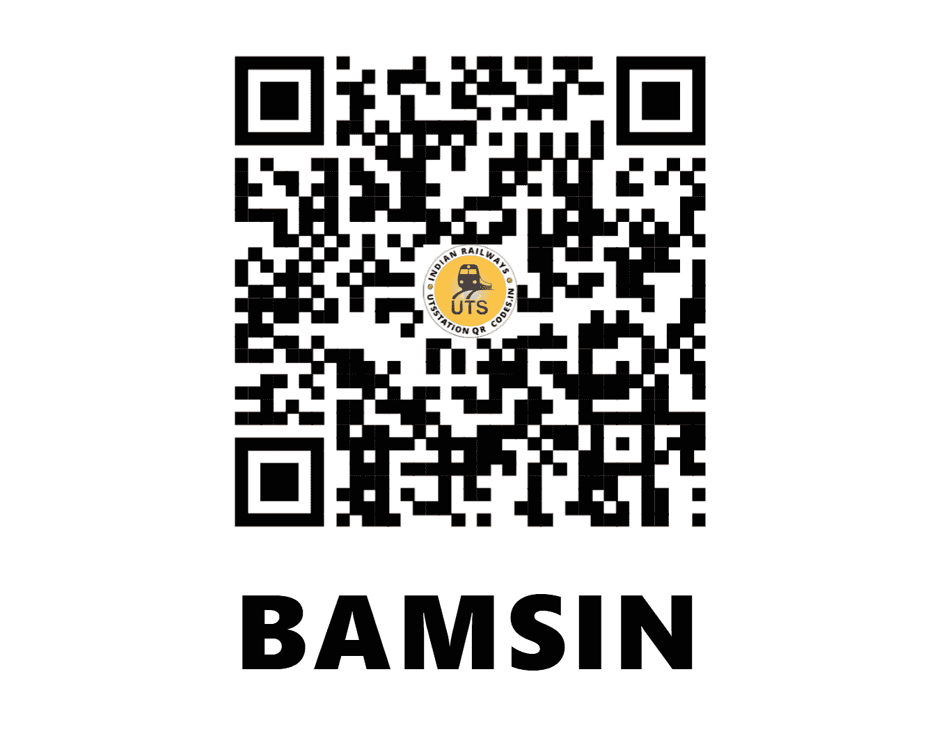 UTS QR Code for BAMSIN - BMSN - NW (RAJASTHAN)