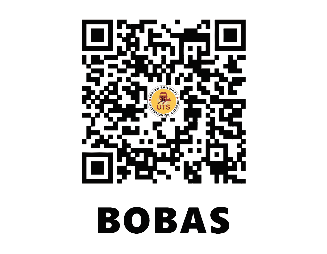UTS QR Code for BOBAS - BOBS - NW (RAJASTHAN)