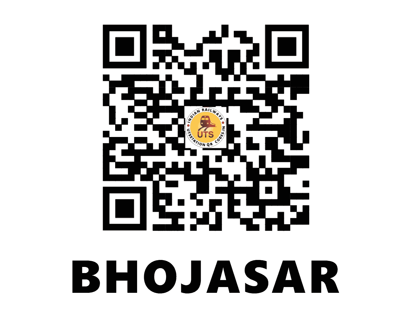 UTS QR Code for BHOJASAR - BOX - NW (RAJASTHAN)