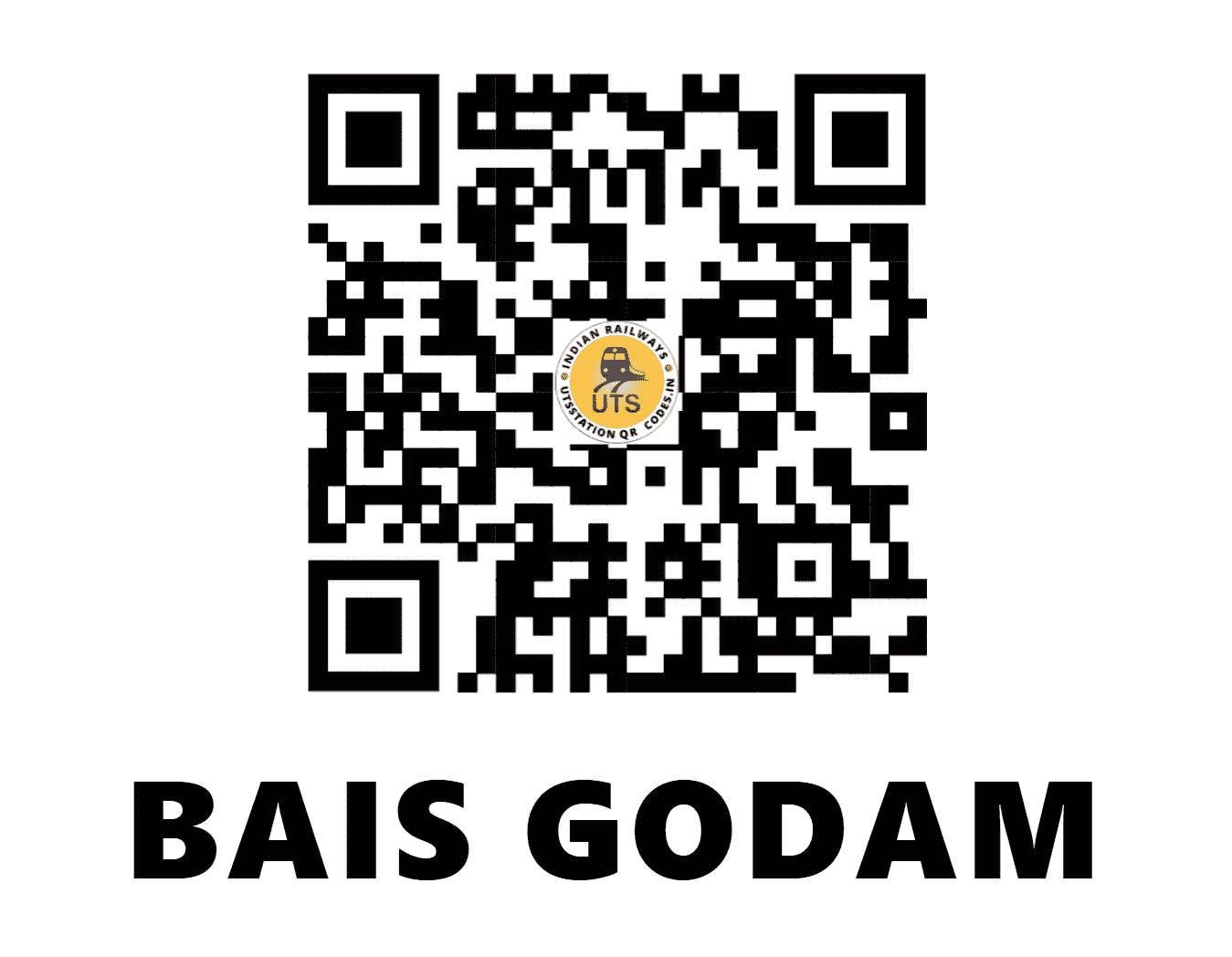 UTS QR Code for BAIS GODAM - BSGD - NW (RAJASTHAN)