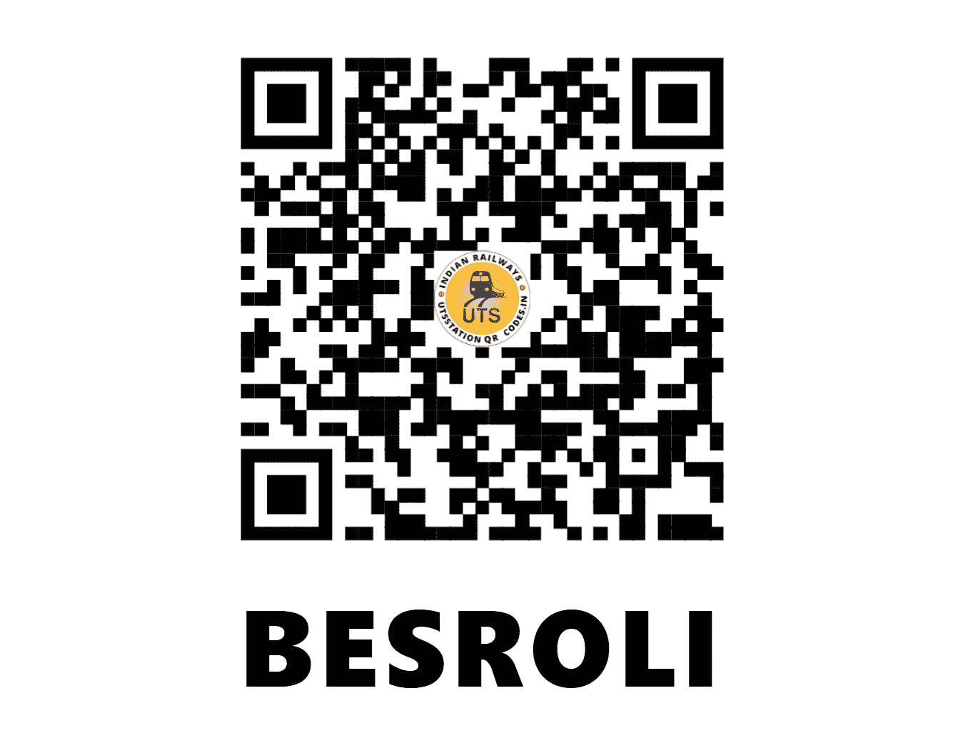 UTS QR Code for BESROLI - BSRL - NW (RAJASTHAN)