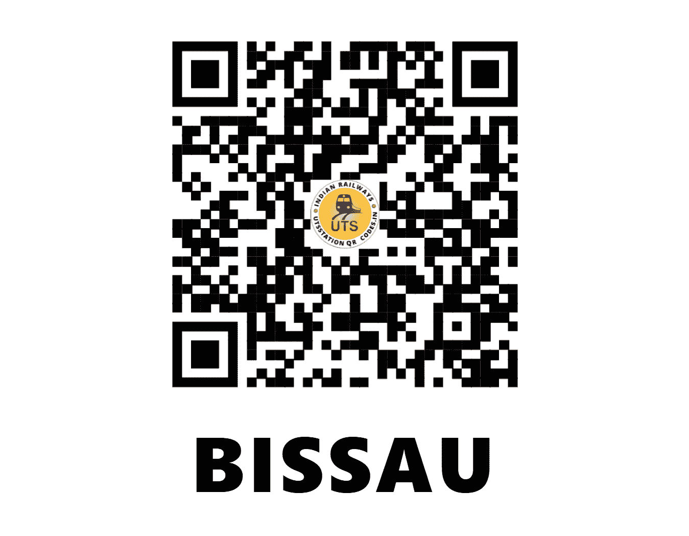UTS QR Code for BISSAU - BUB - NW (RAJASTHAN)