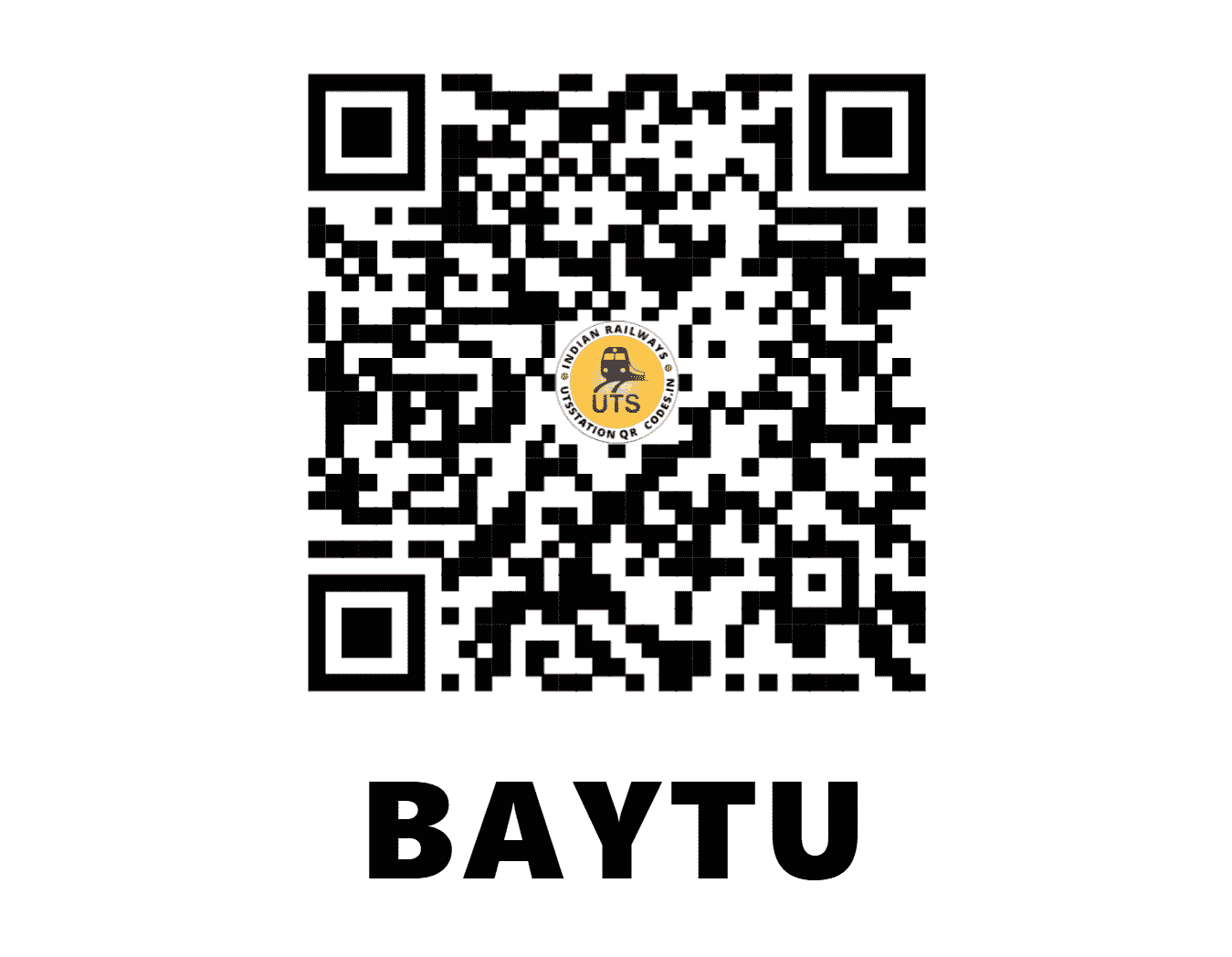 UTS QR Code for BAYTU - BUT - NW (RAJASTHAN)
