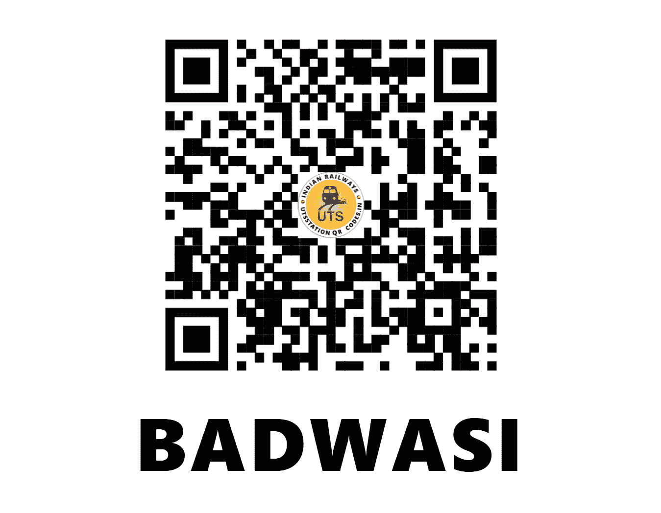 UTS QR Code for BADWASI - BWS - NW (RAJASTHAN)