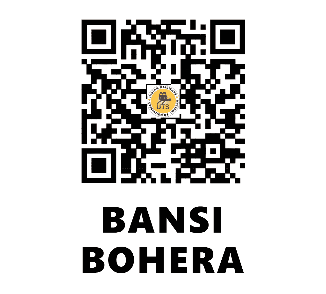 UTS QR Code for BANSI BOHERA - BYE - NW (RAJASTHAN)