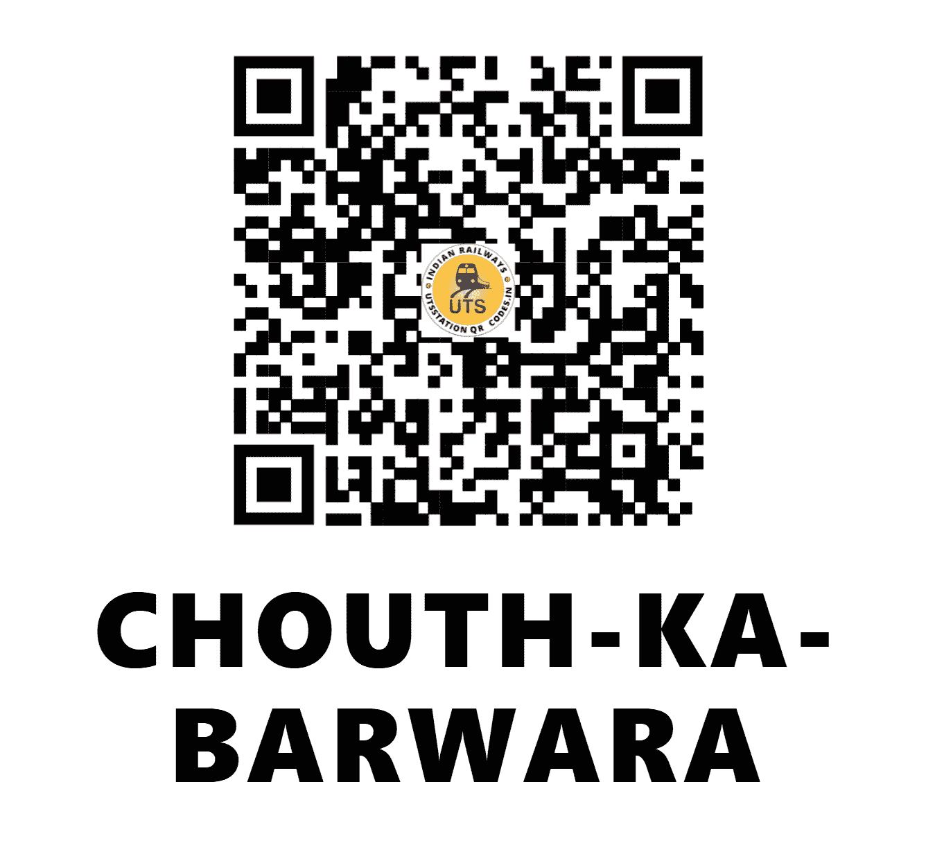 UTS QR Code for CHOUTH-KA-BARWARA - CKB - NW (RAJASTHAN)