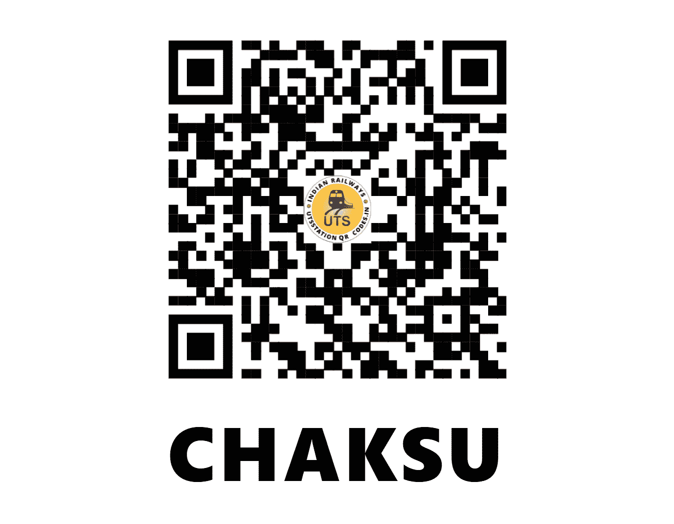 UTS QR Code for CHAKSU - CKS - NW (RAJASTHAN)