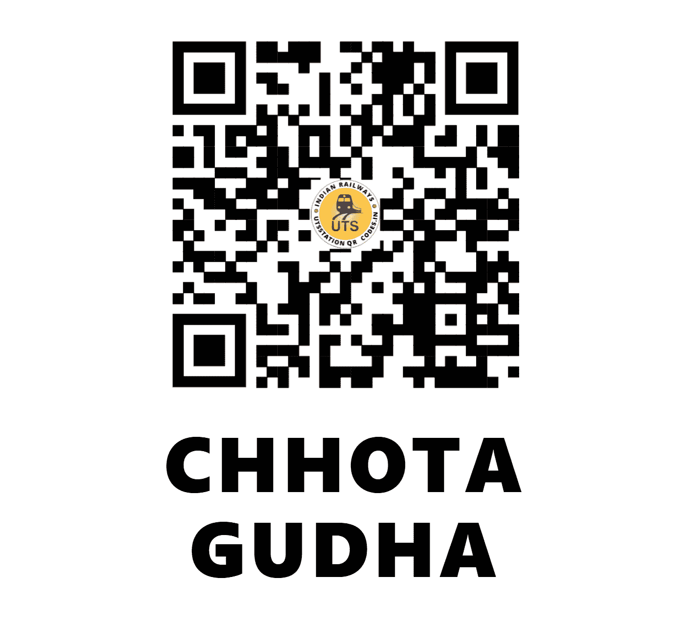UTS QR Code for CHHOTA GUDHA - COD - NW (RAJASTHAN)