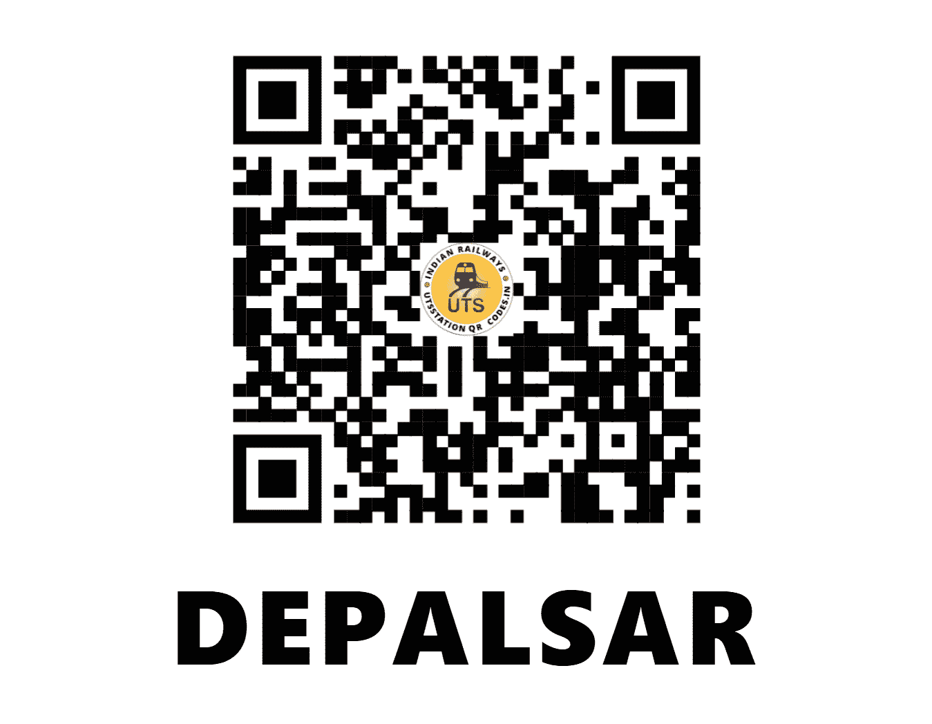 UTS QR Code for DEPALSAR - DEP - NW (RAJASTHAN)
