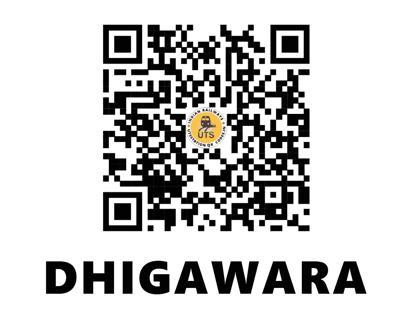 UTS QR Code for DHIGAWARA - DGW - NW (RAJASTHAN)